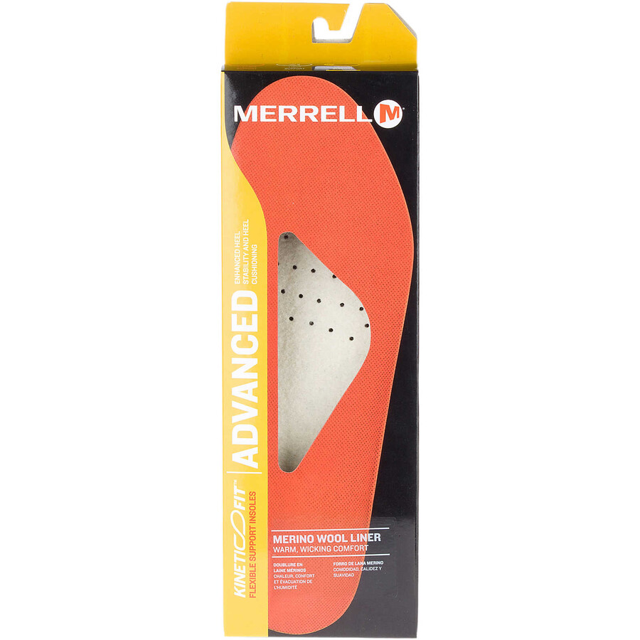 men kinetic fit advanced footbed insoles wool