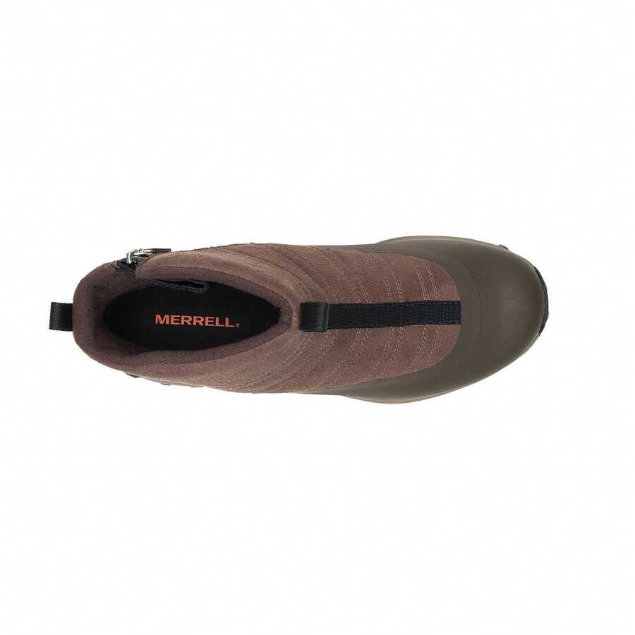 men thermo snowdrift zip mid shell boots earth