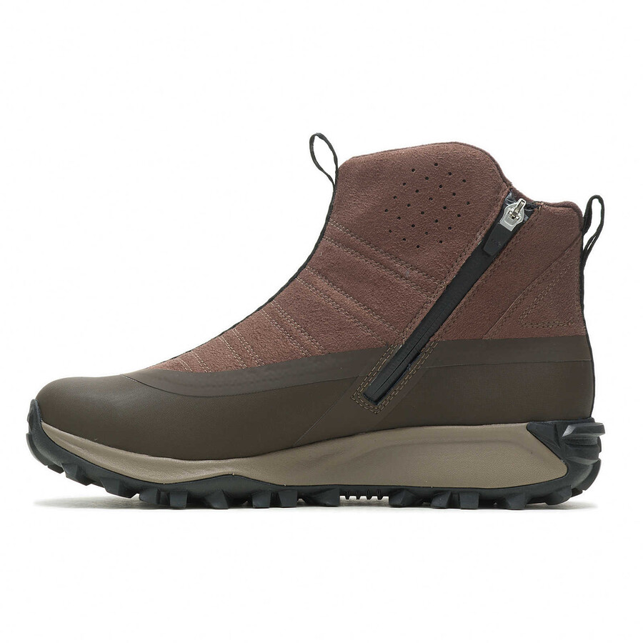 men thermo snowdrift zip mid shell boots earth