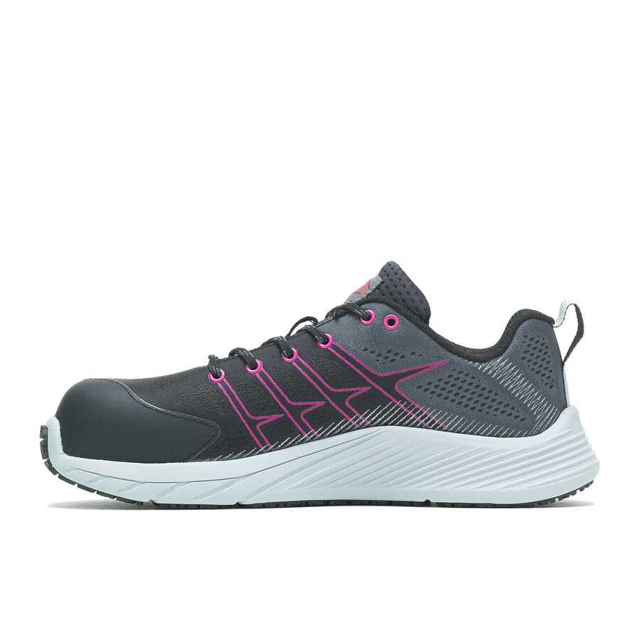 moab flight carbon fiber safety toe work shoes blackfuchsia