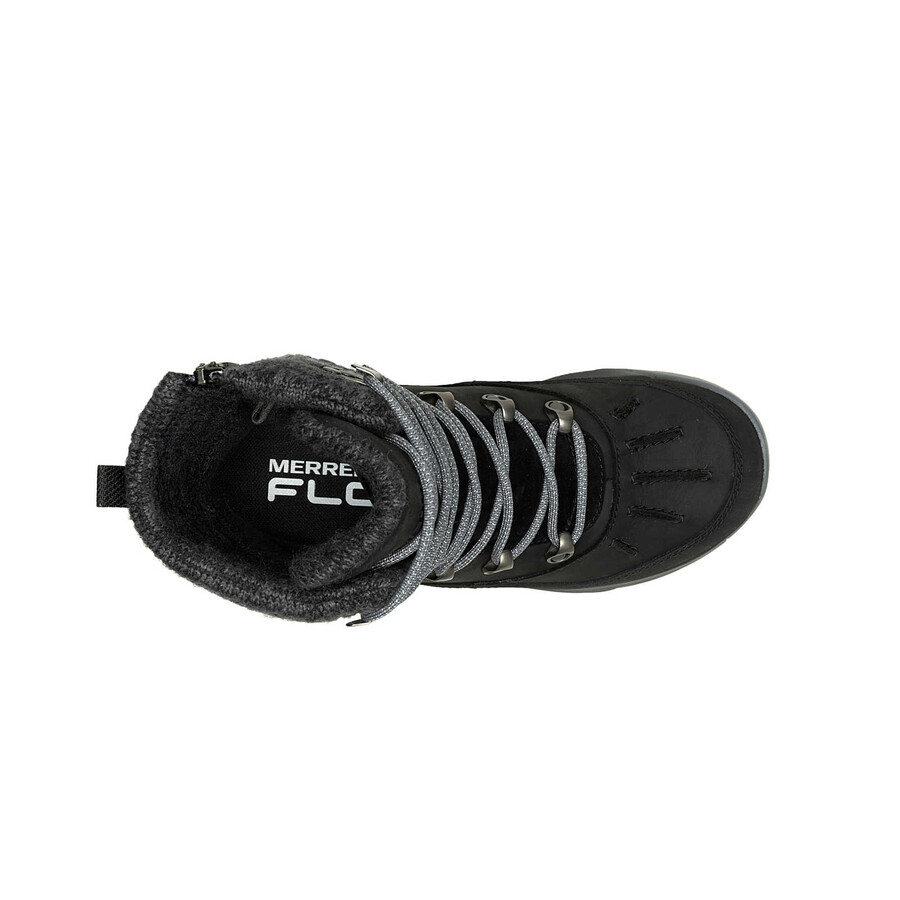 women siren 4 thermo mid zip waterproof winter hiking boots black