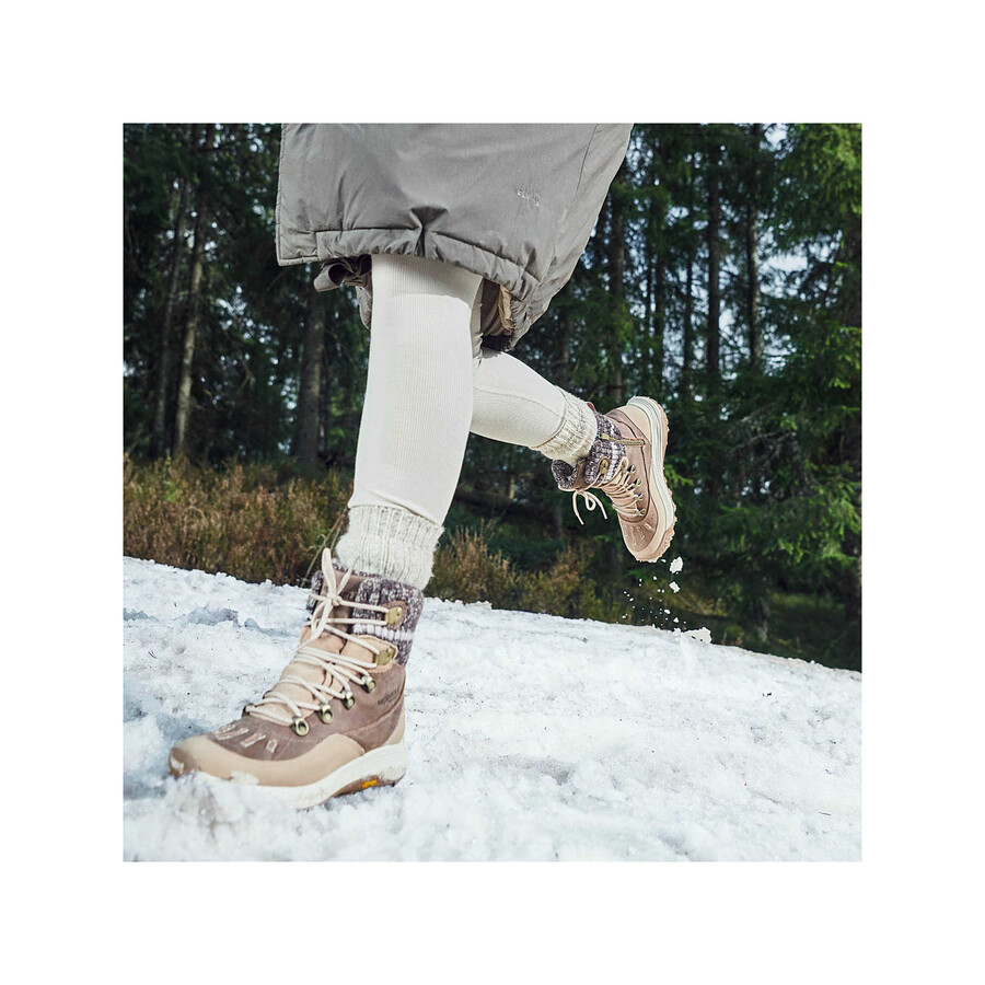 women siren 4 thermo mid zip waterproof winter hiking boots black