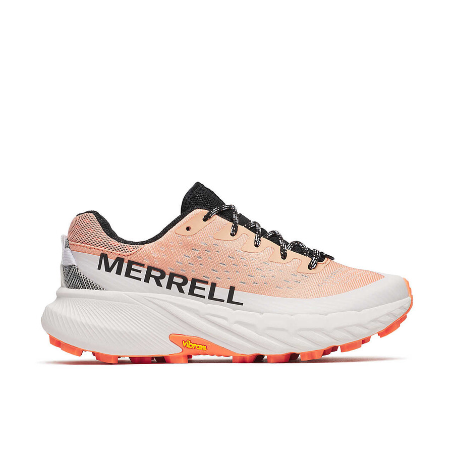 women agility peak 5 trail running shoes salmon