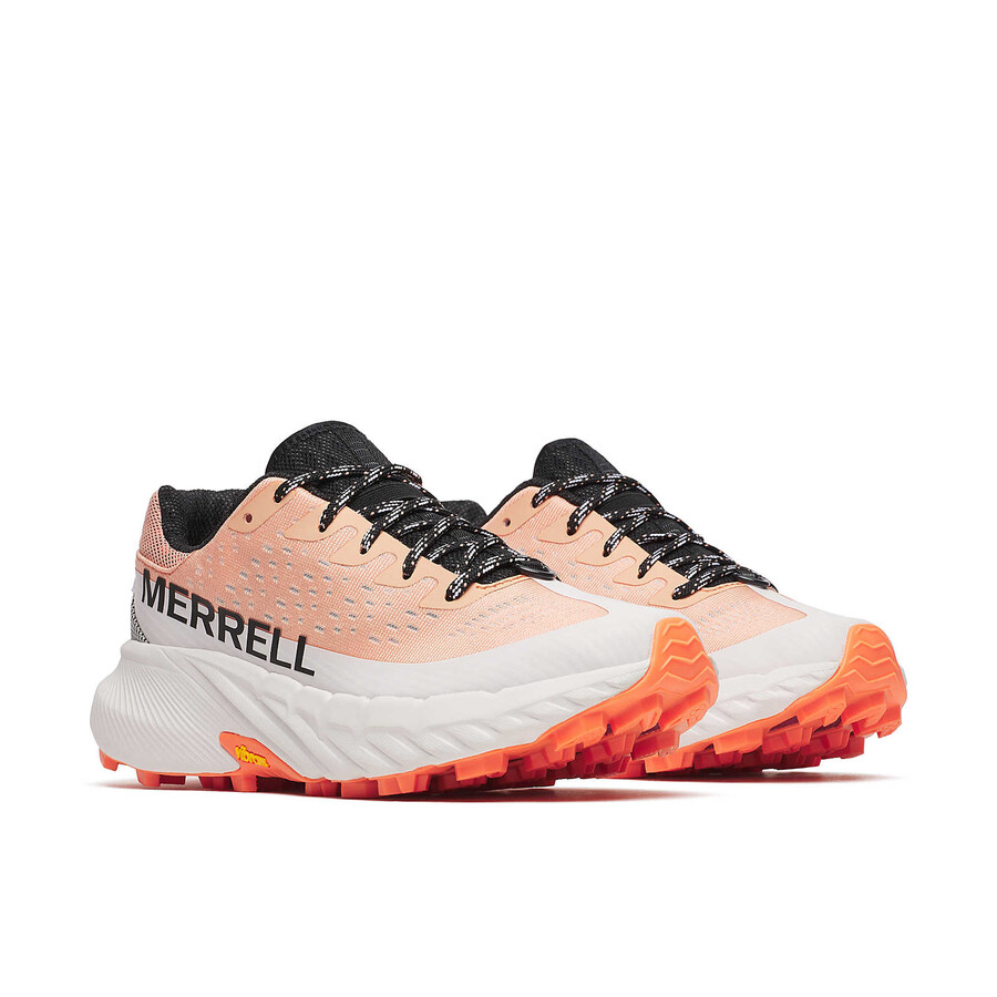 women agility peak 5 trail running shoes salmon
