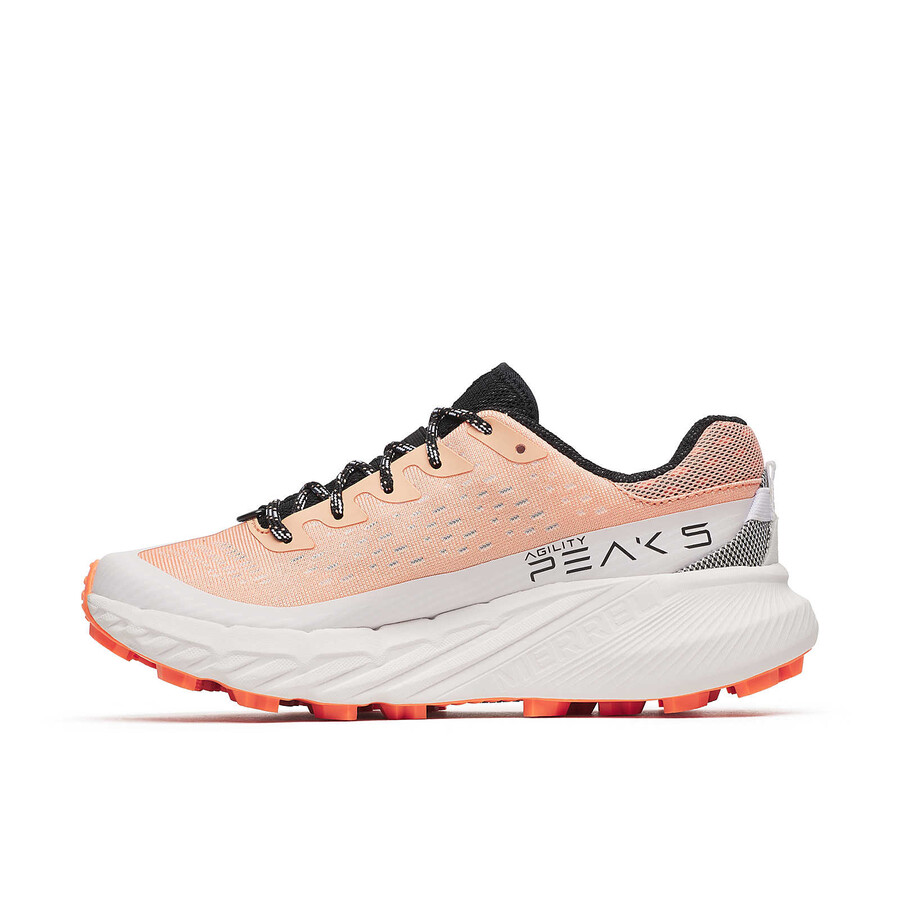 women agility peak 5 trail running shoes salmon