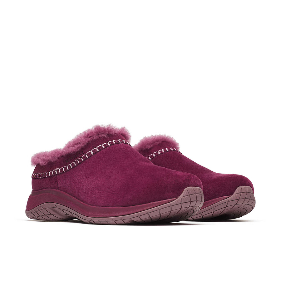 women encore ice 5 winter casual slip ons dark cherry