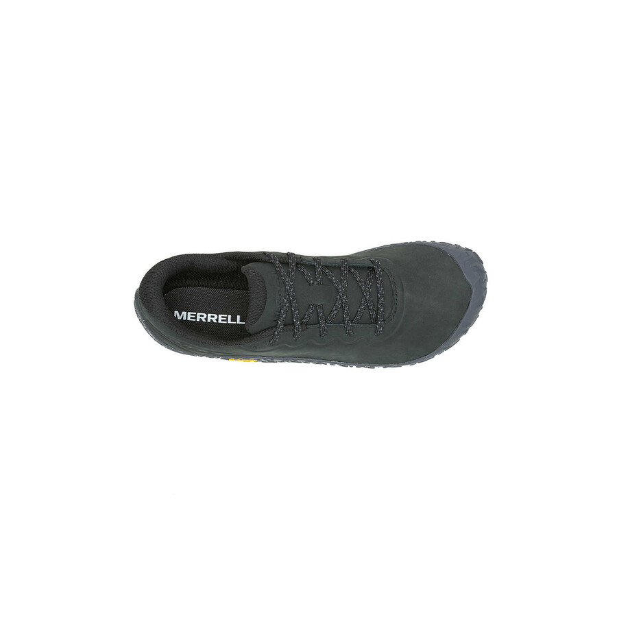 women vapor glove 6 leather barefoot shoes blackasphalt