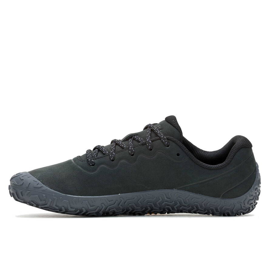 women vapor glove 6 leather barefoot shoes blackasphalt