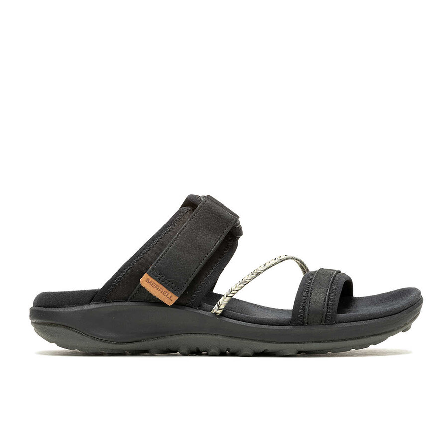 women terran 4 slide casual sandals black