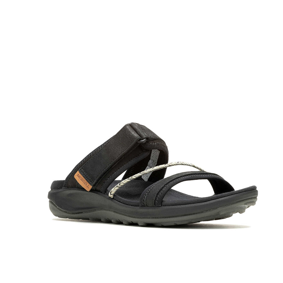 women terran 4 slide casual sandals black