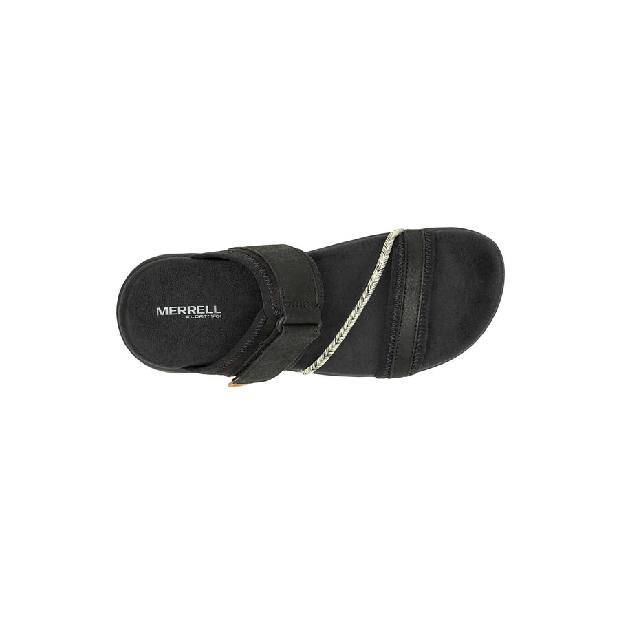 women terran 4 slide casual sandals black