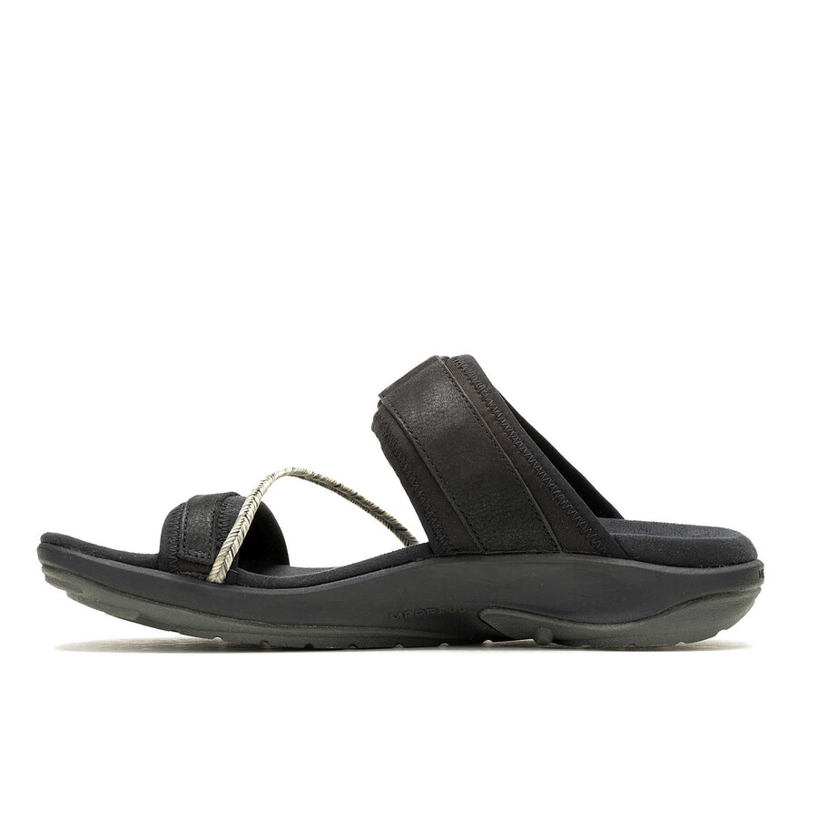 women terran 4 slide casual sandals black