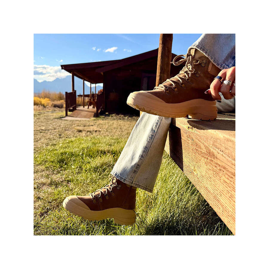women - harper lace zip waterproof - boots bracken