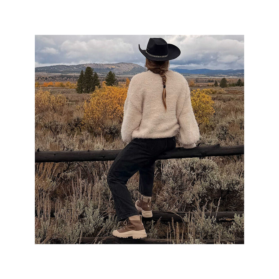 women - harper lace zip waterproof - boots bracken