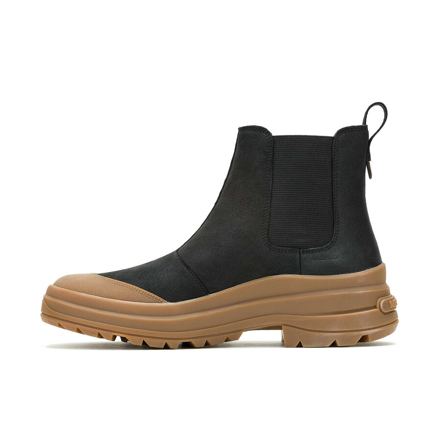 women harper pull on waterproof casual boots blackgum