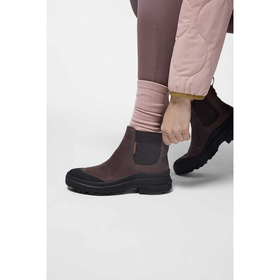 women harper pull on waterproof casual boots blackgum