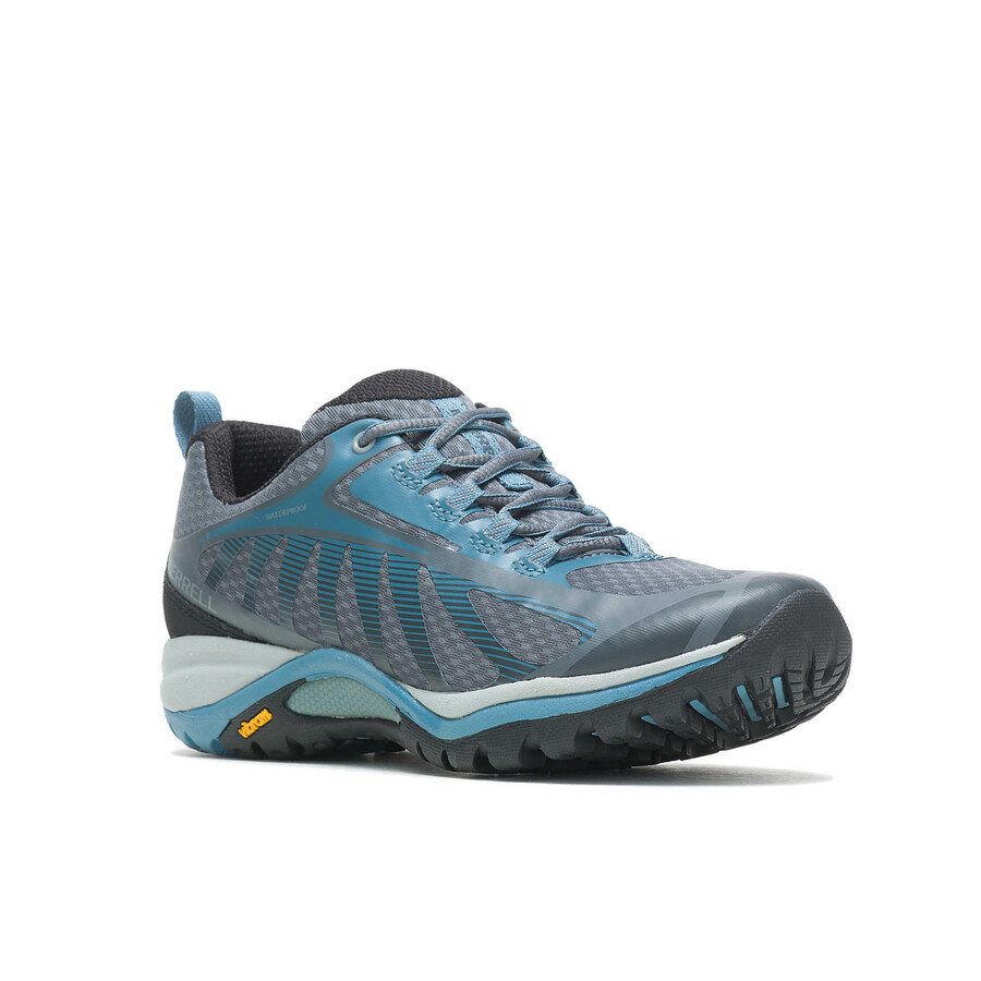 women siren edge 3 waterproof hiking shoes rockbluestone