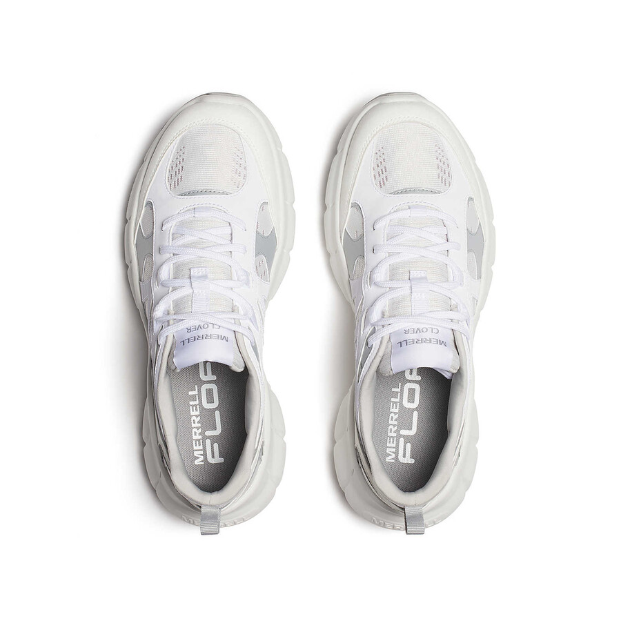 women - clover tech sneaker - low white