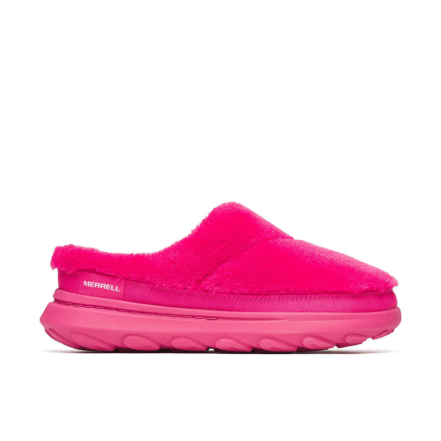 women hut moc 2 slide cozy casual slip ons cerise