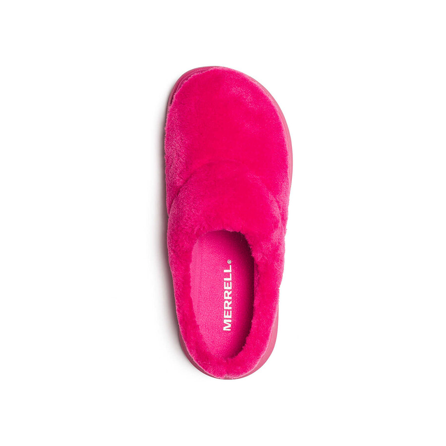 women hut moc 2 slide cozy casual slip ons cerise