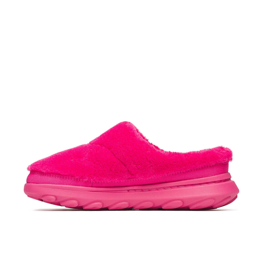 women hut moc 2 slide cozy casual slip ons cerise