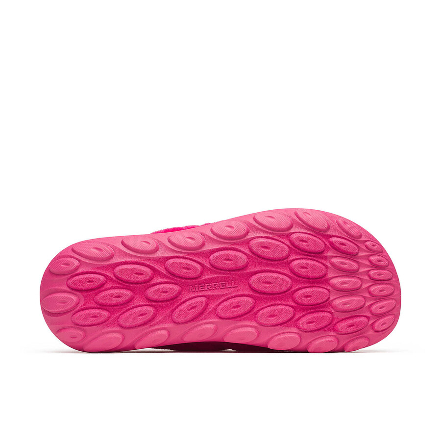 women hut moc 2 slide cozy casual slip ons cerise