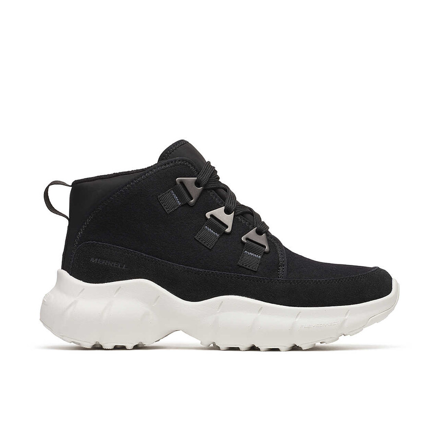 women clover mid wool waterproof casual boots black