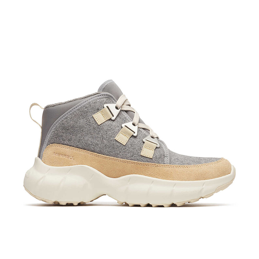 women clover mid wool waterproof casual boots latte