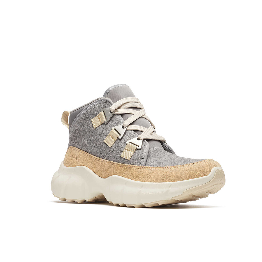 women clover mid wool waterproof casual boots latte