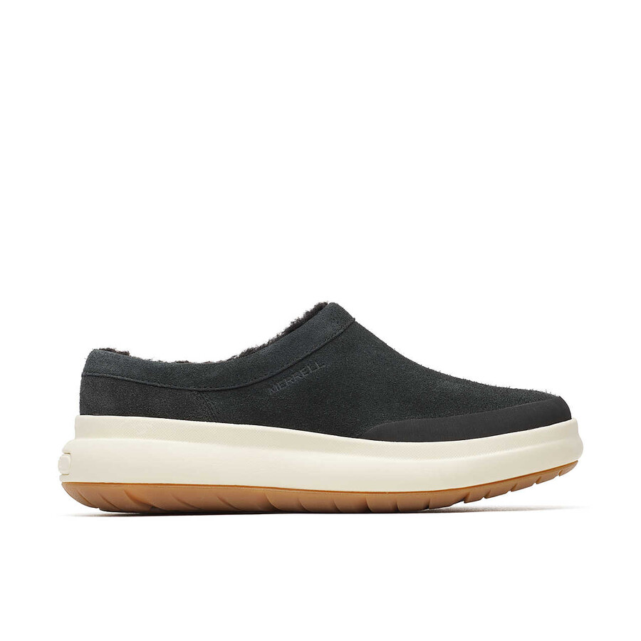 women marquette thermo mule winter casual slip ons black