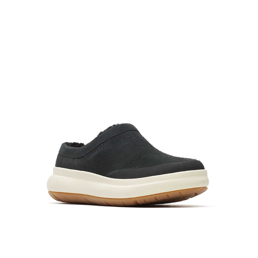 women marquette thermo mule winter casual slip ons black