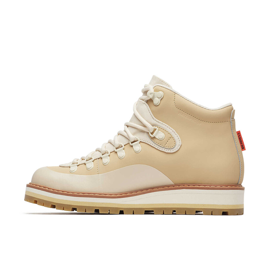 women sugarloaf mid lace waterproof casual boots latte