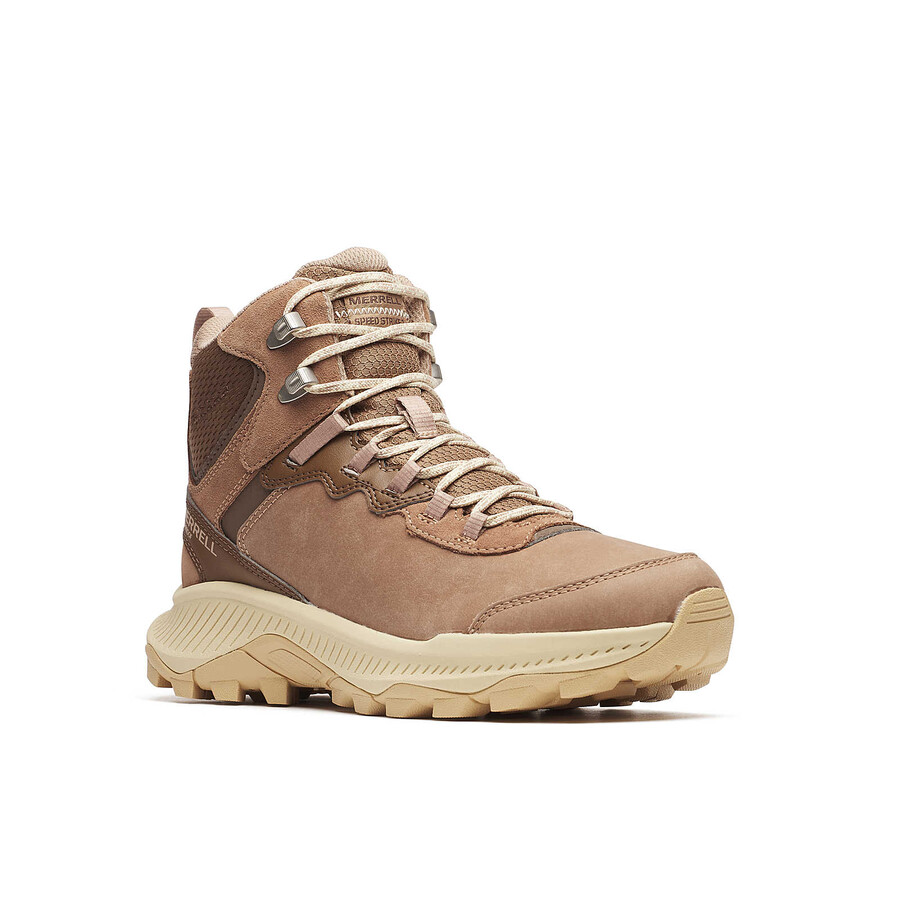 women speed strike 2 leather thermo mid waterproof winter hiking boots hazel
