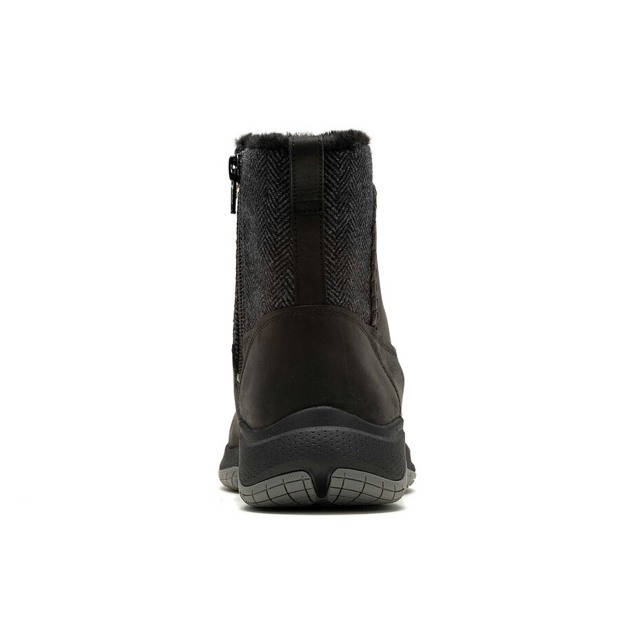women encore ice 5 mid zip winter casual boots black
