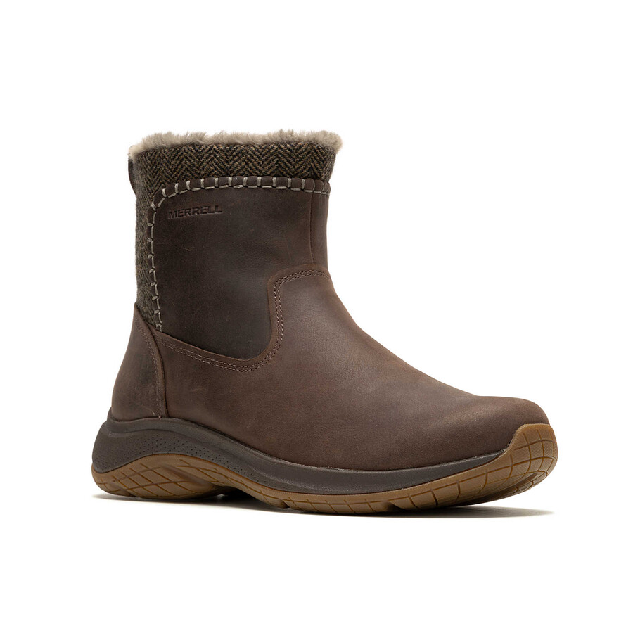 women encore ice 5 mid zip winter casual boots bracken