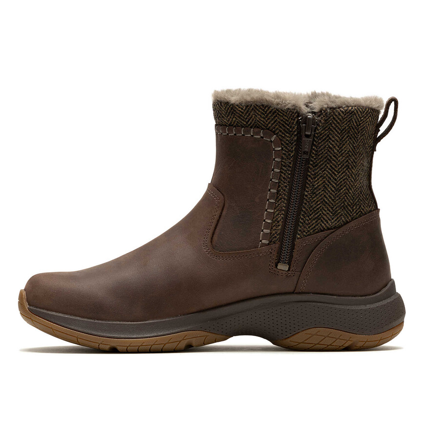 women encore ice 5 mid zip winter casual boots bracken