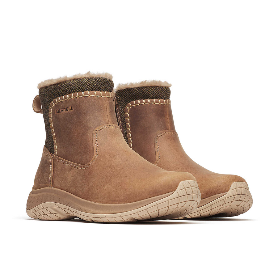women encore ice 5 mid zip winter casual boots hazel