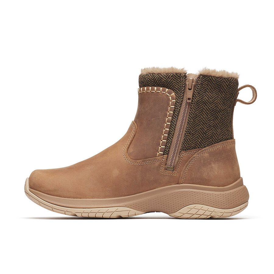 women encore ice 5 mid zip winter casual boots hazel