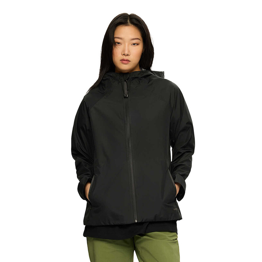 women - rain shell jacket - jackets black