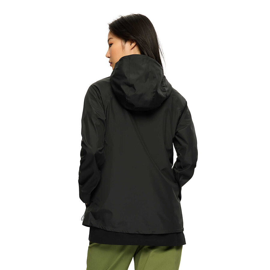 women - rain shell jacket - jackets black