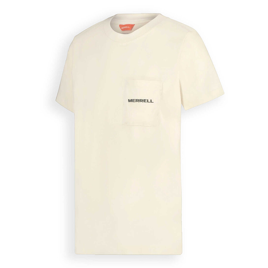 women - relaxed pocket short sleeve tee - short sleeves chalk