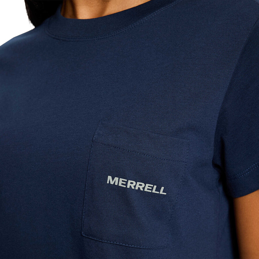 women - relaxed pocket short sleeve tee - short sleeves navy night