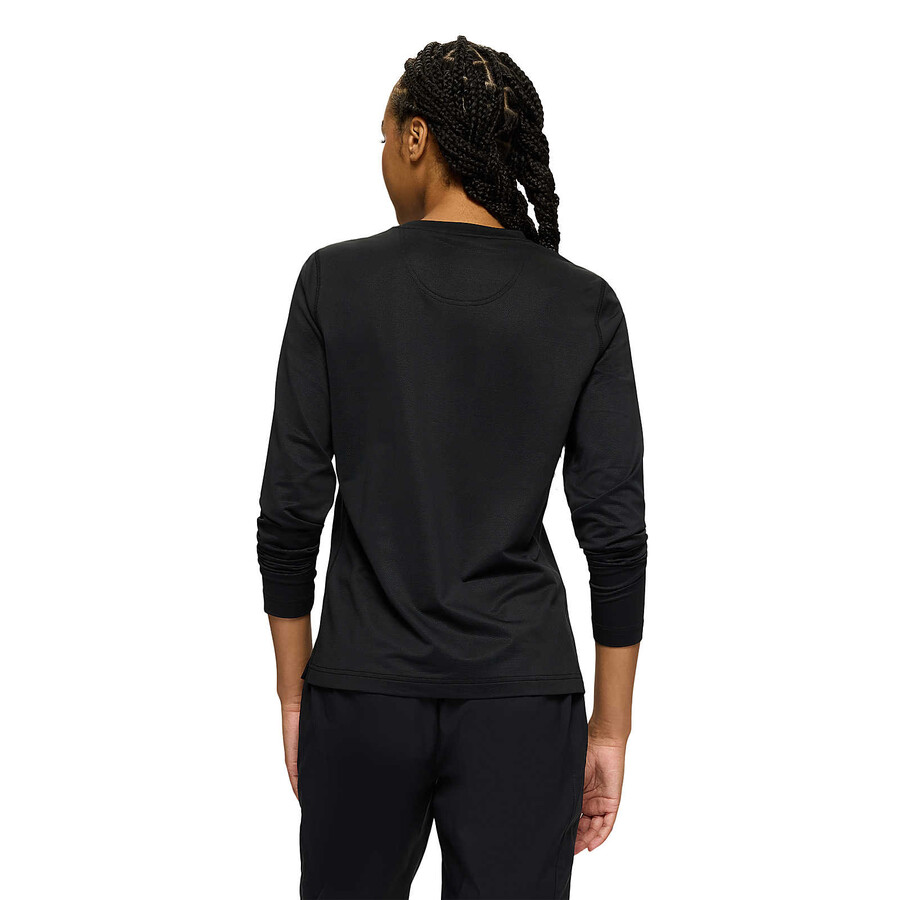 women - active long sleeve tee - long sleeves black