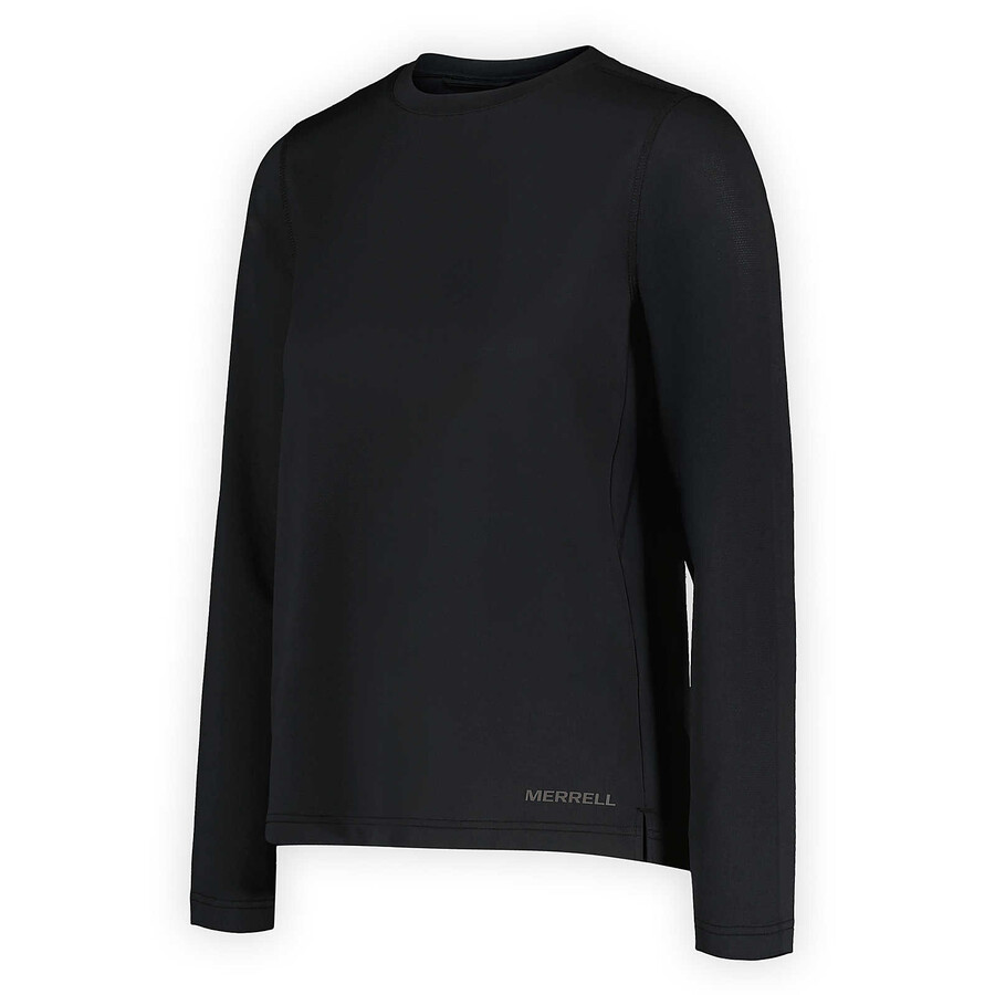 women - active long sleeve tee - long sleeves black