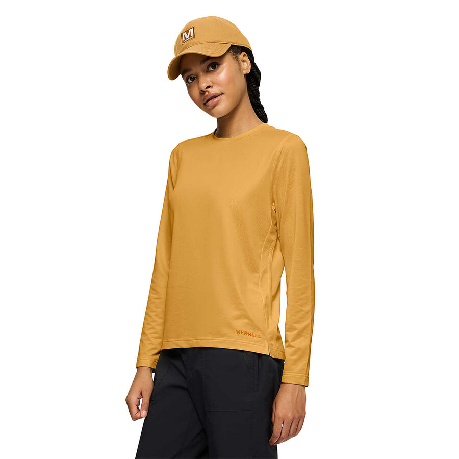 women - active long sleeve tee - long sleeves harvest