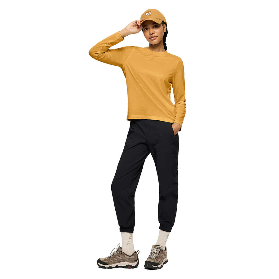 women - active long sleeve tee - long sleeves harvest