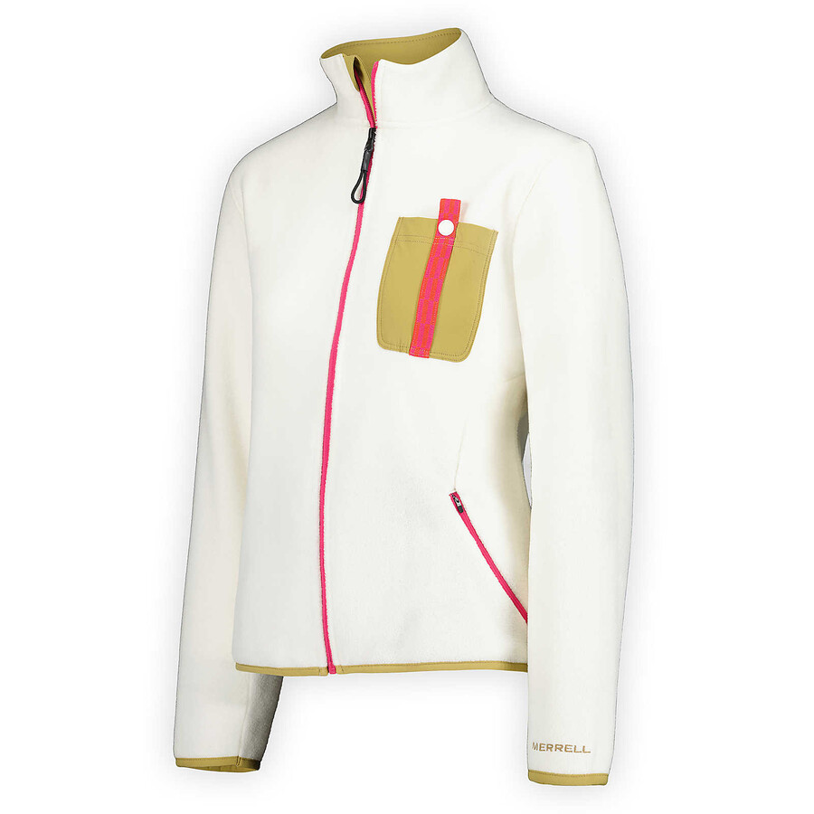 women - jungle fleece full zip - full zip non hoodie chalkdesert